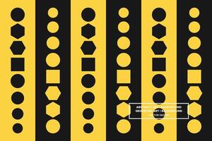 Geometric Pattern - Geometric Background - Abstract Background - Circles - Yellow - Use in Website Design, Packaging, Wall Art, Wallpaper, Poster, Banner, Profile, Brochure, Apparel, Textiles vector