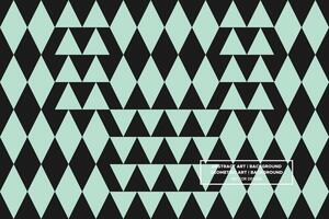 Geometric Pattern - Geometric Background - Abstract Background - Triangles - Green - Use in Website Design, Packaging, Wall Art, Wallpaper, Poster, Banner, Profile, Brochure, Apparel, Textiles vector