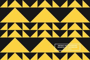 Geometric Pattern - Geometric Background - Abstract Background - Triangles - Yellow - Use in Website Design, Packaging, Wall Art, Wallpaper, Poster, Banner, Profile, Brochure, Apparel, Textiles vector