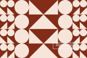 Geometric Pattern - Geometric Background - Abstract Background - Mixed Shapes - Brown - Use in Website Design, Packaging, Wall Art, Wallpaper, Poster, Banner, Profile, Brochure, Apparel, Textiles vector