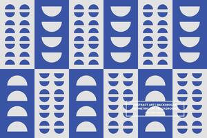 Geometric Pattern - Geometric Background - Abstract Background - Circles - Blue - Use in Website Design, Packaging, Wall Art, Wallpaper, Poster, Banner, Profile, Brochure, Apparel, Textiles vector