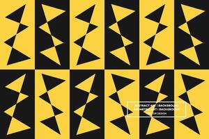 Geometric Pattern - Geometric Background - Abstract Background - Triangles - Yellow - Use in Website Design, Packaging, Wall Art, Wallpaper, Poster, Banner, Profile, Brochure, Apparel, Textiles vector