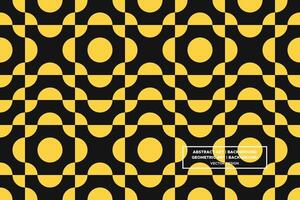 Geometric Pattern - Geometric Background - Abstract Background - Circles - Yellow - Use in Website Design, Packaging, Wall Art, Wallpaper, Poster, Banner, Profile, Brochure, Apparel, Textiles vector