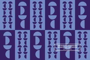 Geometric Pattern - Geometric Background - Abstract Background - Circles - Blue - Use in Website Design, Packaging, Wall Art, Wallpaper, Poster, Banner, Profile, Brochure, Apparel, Textiles vector