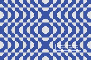 Geometric Pattern - Geometric Background - Abstract Background - Circles - Blue - Use in Website Design, Packaging, Wall Art, Wallpaper, Poster, Banner, Profile, Brochure, Apparel, Textiles vector
