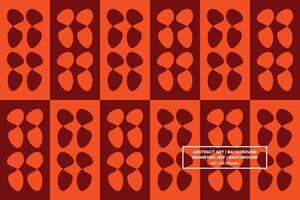 Geometric Pattern - Geometric Background - Abstract Background - Mixed Shapes - Orange - Use in Website Design, Packaging, Wall Art, Wallpaper, Poster, Banner, Profile, Brochure, Apparel, Textiles vector