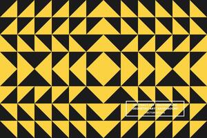 Geometric Pattern - Geometric Background - Abstract Background - Triangles - Yellow - Use in Website Design, Packaging, Wall Art, Wallpaper, Poster, Banner, Profile, Brochure, Apparel, Textiles vector
