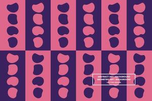 Geometric Pattern - Geometric Background - Abstract Background - Mixed Shapes - Purple - Use in Website Design, Packaging, Wall Art, Wallpaper, Poster, Banner, Profile, Brochure, Apparel, Textiles vector