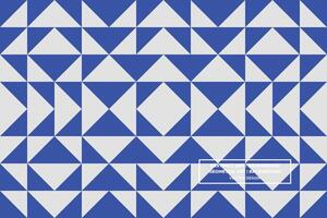 Geometric Pattern - Geometric Background - Abstract Background - Triangles - Blue - Use in Website Design, Packaging, Wall Art, Wallpaper, Poster, Banner, Profile, Brochure, Apparel, Textiles vector