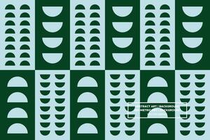Geometric Pattern - Geometric Background - Abstract Background - Circles - Green - Use in Website Design, Packaging, Wall Art, Wallpaper, Poster, Banner, Profile, Brochure, Apparel, Textiles vector