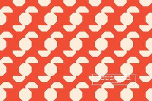 Geometric Pattern - Geometric Background - Abstract Background - Octagon - Orange - Use in Website Design, Packaging, Wall Art, Wallpaper, Poster, Banner, Profile, Brochure, Apparel, Textiles vector
