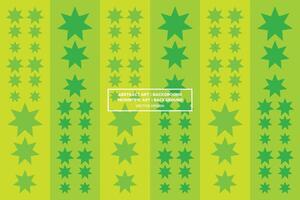 Geometric Pattern - Geometric Background - Abstract Background - Stars - Green - Use in Website Design, Packaging, Wall Art, Wallpaper, Poster, Banner, Profile, Brochure, Apparel, Textiles vector