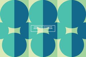 Geometric Pattern - Geometric Background - Abstract Background - Circles - Green - Use in Website Design, Packaging, Wall Art, Wallpaper, Poster, Banner, Profile, Brochure, Apparel, Textiles vector