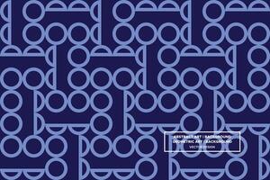 Geometric Pattern - Geometric Background - Abstract Background - Circles - Blue - Use in Website Design, Packaging, Wall Art, Wallpaper, Poster, Banner, Profile, Brochure, Apparel, Textiles vector
