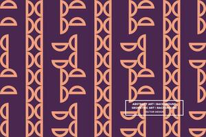 Geometric Pattern - Geometric Background - Abstract Background - Circles - Brown - Use in Website Design, Packaging, Wall Art, Wallpaper, Poster, Banner, Profile, Brochure, Apparel, Textiles vector