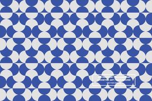 Geometric Pattern - Geometric Background - Abstract Background - Circles - Blue - Use in Website Design, Packaging, Wall Art, Wallpaper, Poster, Banner, Profile, Brochure, Apparel, Textiles vector