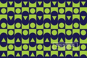 Geometric Pattern - Geometric Background - Abstract Background - Circles - Green - Use in Website Design, Packaging, Wall Art, Wallpaper, Poster, Banner, Profile, Brochure, Apparel, Textiles vector