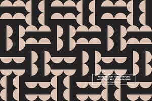 Geometric Pattern - Geometric Background - Abstract Background - Circles - Brown - Use in Website Design, Packaging, Wall Art, Wallpaper, Poster, Banner, Profile, Brochure, Apparel, Textiles vector
