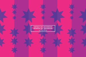 Geometric Pattern - Geometric Background - Abstract Background - Stars - Purple - Use in Website Design, Packaging, Wall Art, Wallpaper, Poster, Banner, Profile, Brochure, Apparel, Textiles vector