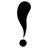 exclamation mark icon vector