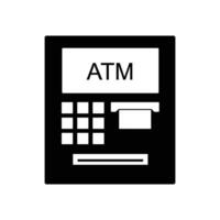 ATM machine icon vector