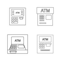 ATM machine icon vector
