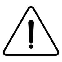 exclamation mark icon vector