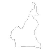 Cameroon map icon vector