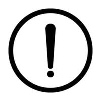 exclamation mark icon vector