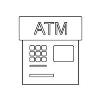 ATM machine icon vector