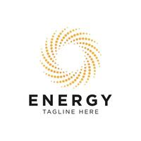 Energy design element idea with modern style concept vector