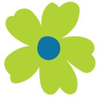 Hand drawn simple flower vector