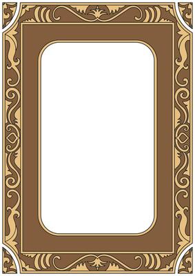 Templar gold wedding invitation card line calligraphy frame