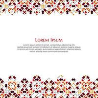 Oriental Geometric Pattern Design with Silhouette vector