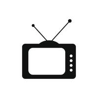 retro tv icon design template vector