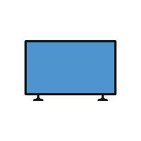lcd tv monitor icon design template vector