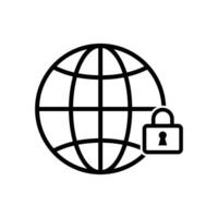 global network secure icon design concept vector