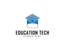 Digital campus logo . Technology-based college logo template design concept. vector