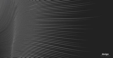 Abstract warped Diagonal Striped Background. curved twisted slanting, waved lines pattern. Brand new style for your business design vector