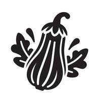 Silhouette of Vegetable Icon Isolated in White vector
