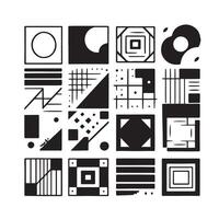 Sketchy Hand-Drawn Squares on Clean White Background, Variety of Shapes and Sizes vector