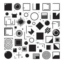 Sketchy Hand-Drawn Squares on Clean White Background, Variety of Shapes and Sizes vector