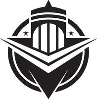 building and architecture logo illustration black and white vector