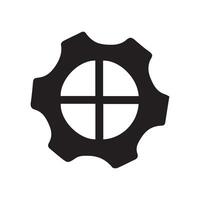 Silhouette of Business Element Logo Icon Isolated in White vector