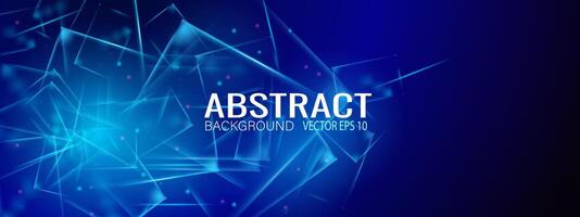 Abstract square blue background. Technology, hi-tech, nanotechnology, futuristic, big data and modern concepts. illustration vector
