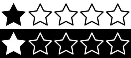 Star rating icon product quality review for web, ui, mobile apps. One Star Mark icon sign is a product quality review symbol. vector