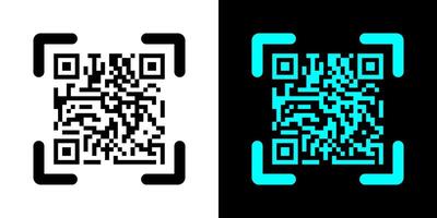 Fake QR code scan me illustration. vector