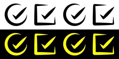 Check mark sign symbol. Checkbox icon. vector
