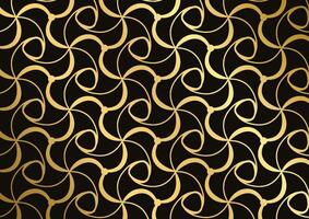Luxury gold wave line pattern premium background vector