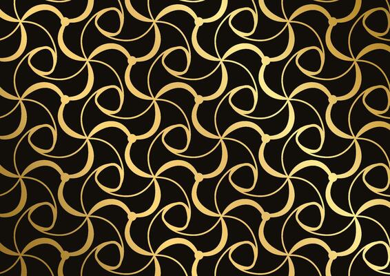 Luxury gold wave line pattern premium background